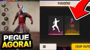 Samurai Zumbificado - Codiguin disponível na lista de Codiguin FF 2026