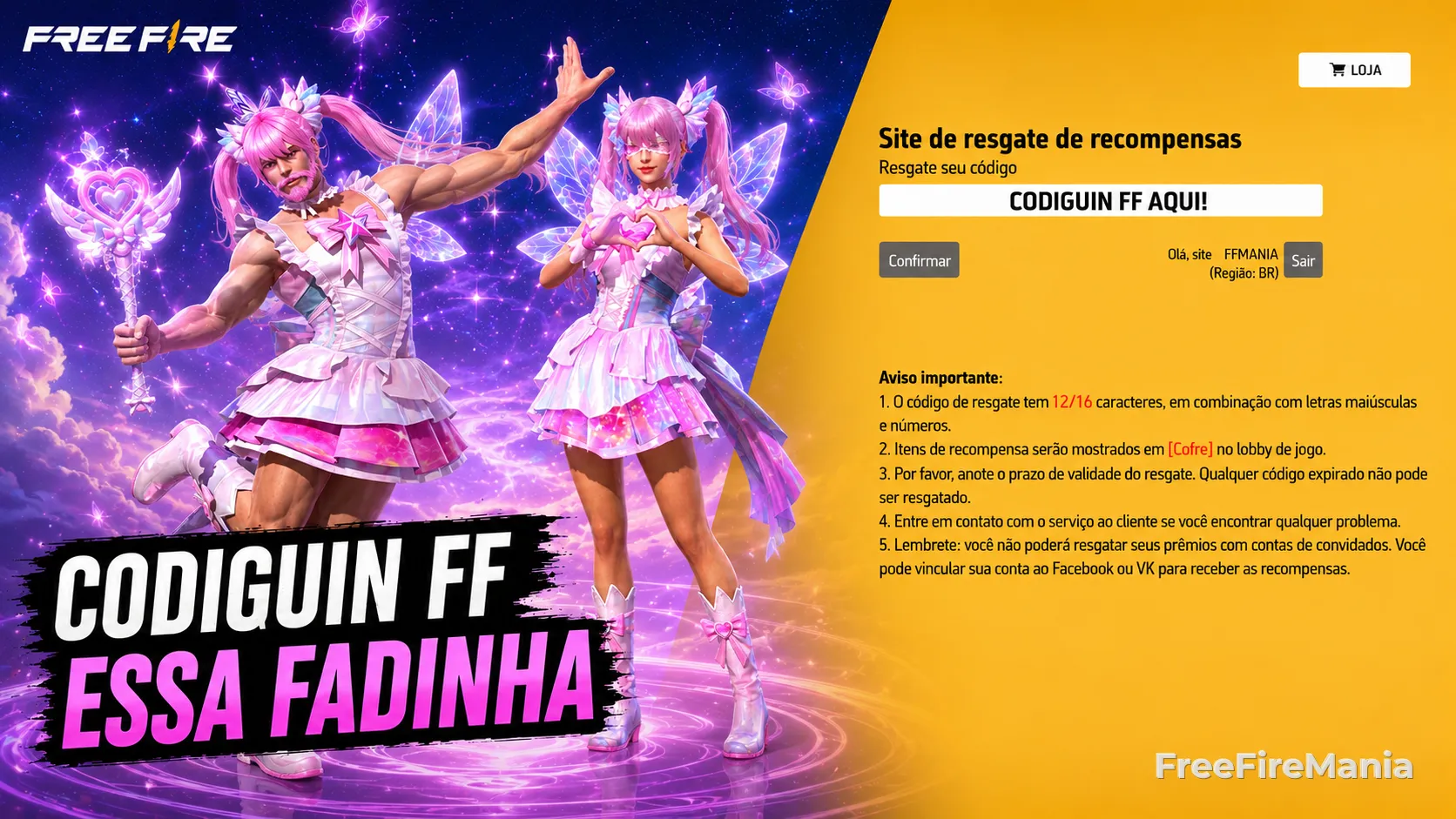 Codiguin FF: Essa Fadinha