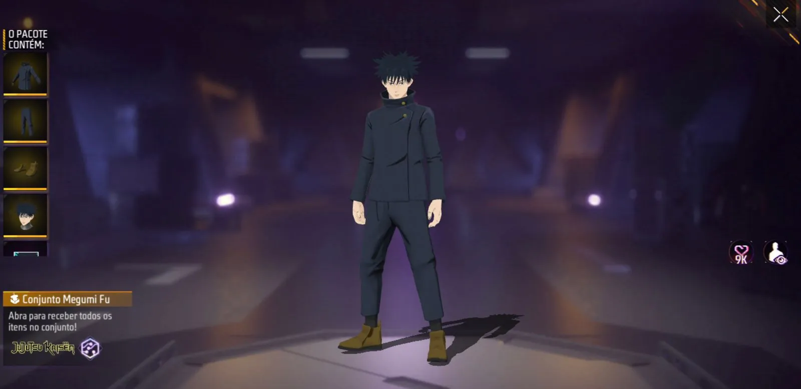 Codiguin FF: Megumi Fushiguro (Jujutsu Kaisen)