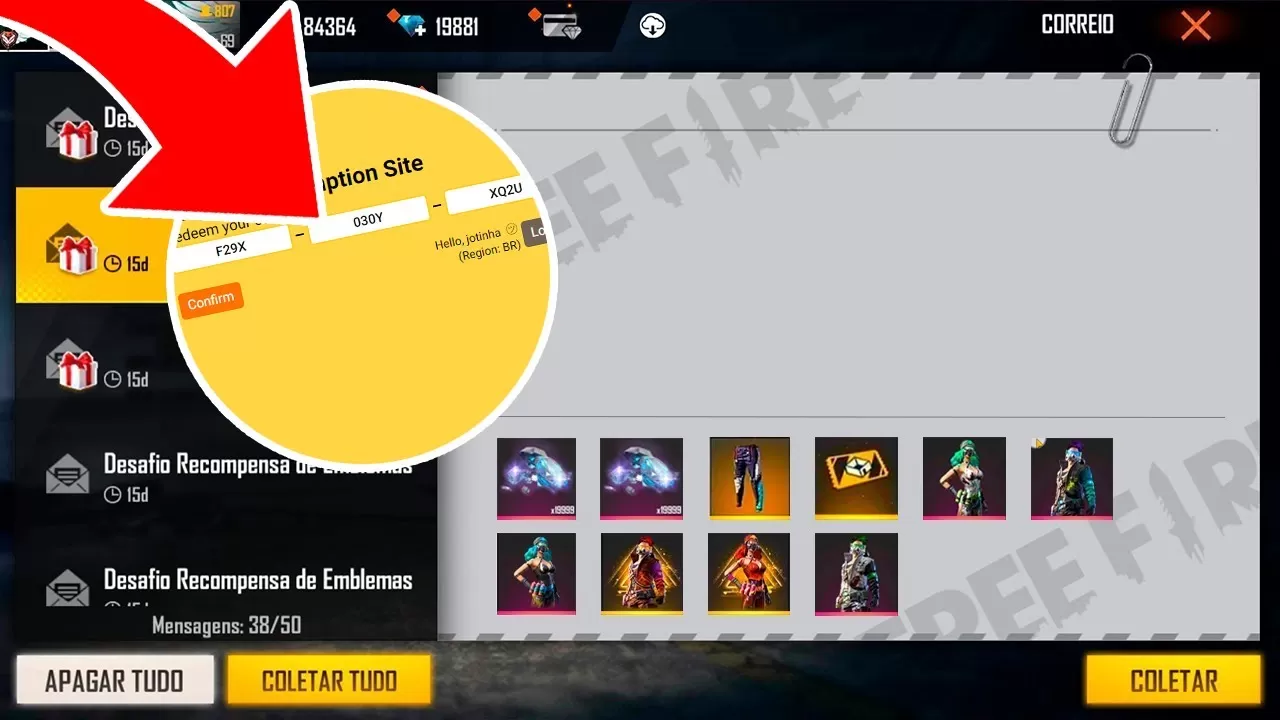 Codiguin ff Passe de Elite