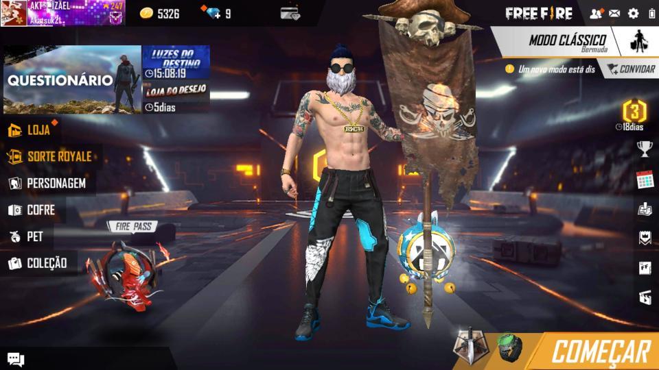 Combinação de skin 3 CAPA ,RS RS - Detalhes e visualização