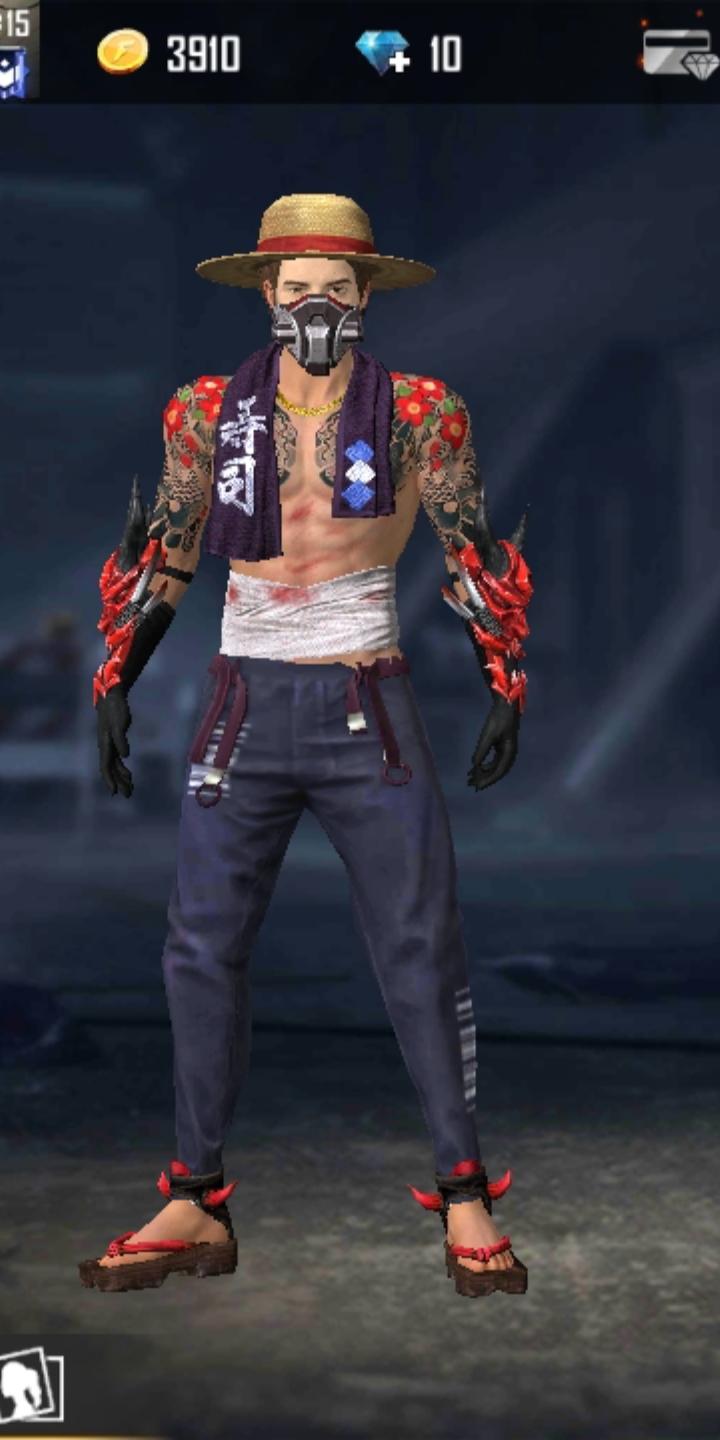 TOP SKIN PASSE DE ELITE AMEA&Ccedil;A SUSHI DO @freefirebdghost