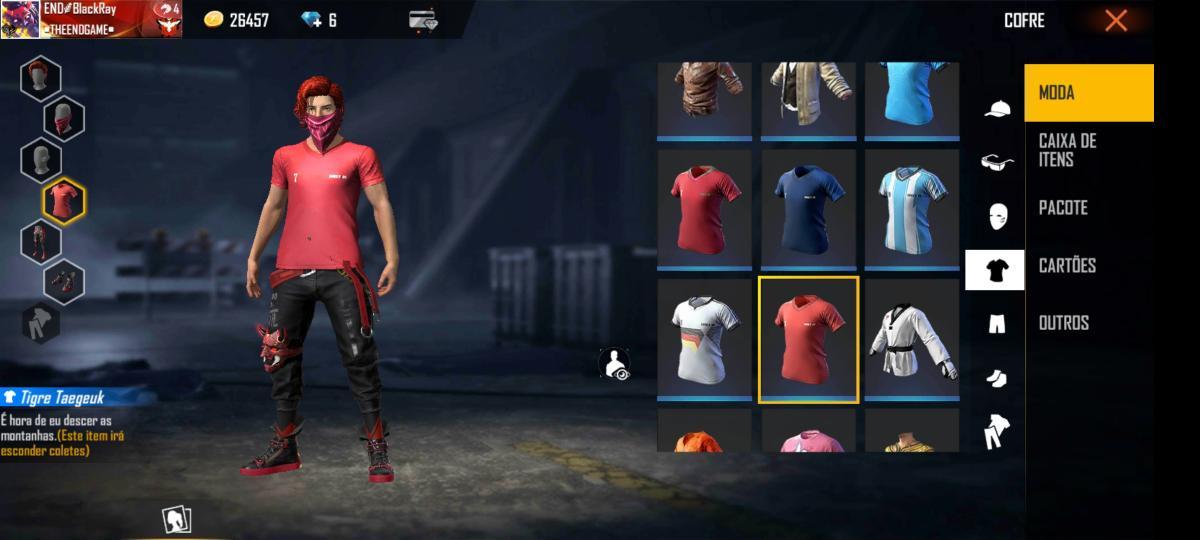 Tu gosta de vermelho?