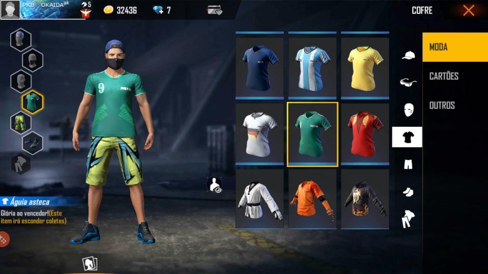 Garena Free Fire - Essa é a skin pra tirar aquele x1 de prancha na água 😎  ou fazer uma rotação a nado em grande estilo 🏊‍♂️ Essa e vários outros  itens