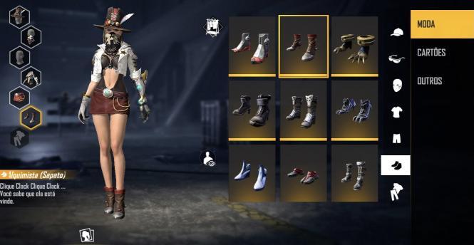 Combinação de skin Cowgirl Descolada - Detalhes e visualização