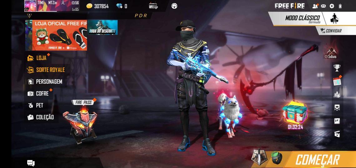 Combinação de skin Tá Em Shork - Detalhes e visualização