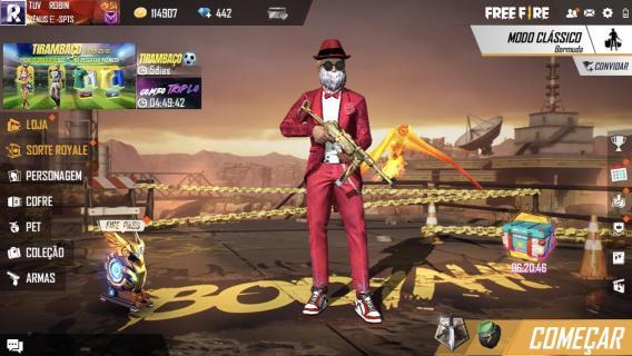 Terno vermelho + Barbinha do noel 