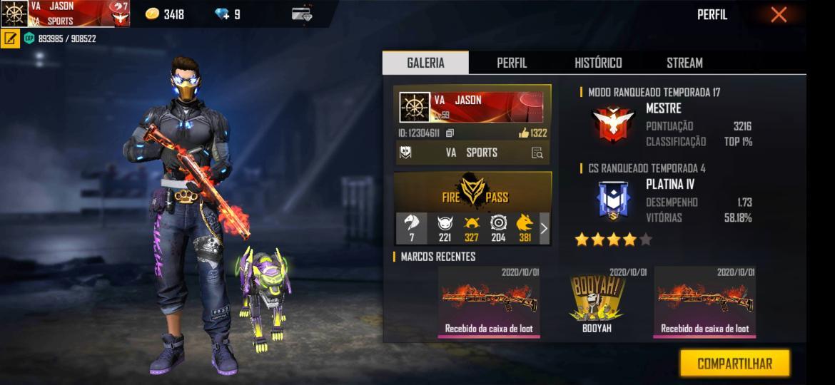 Combinação de skin Gatuno E Incubadora - Detalhes e visualização