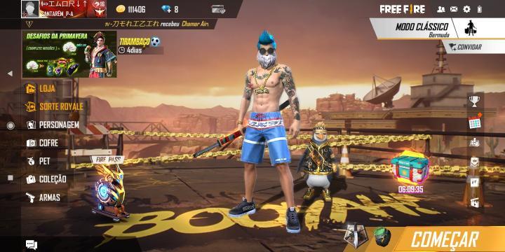 Combinação de skin Cisne Azul - Detalhes e visualização