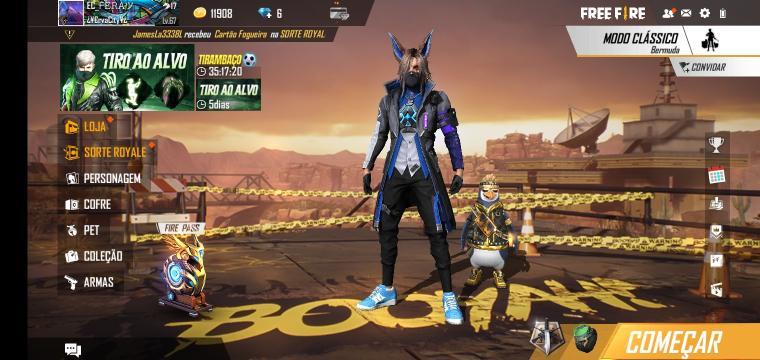 Combinação de skin Lobo Azul  - Detalhes e visualização