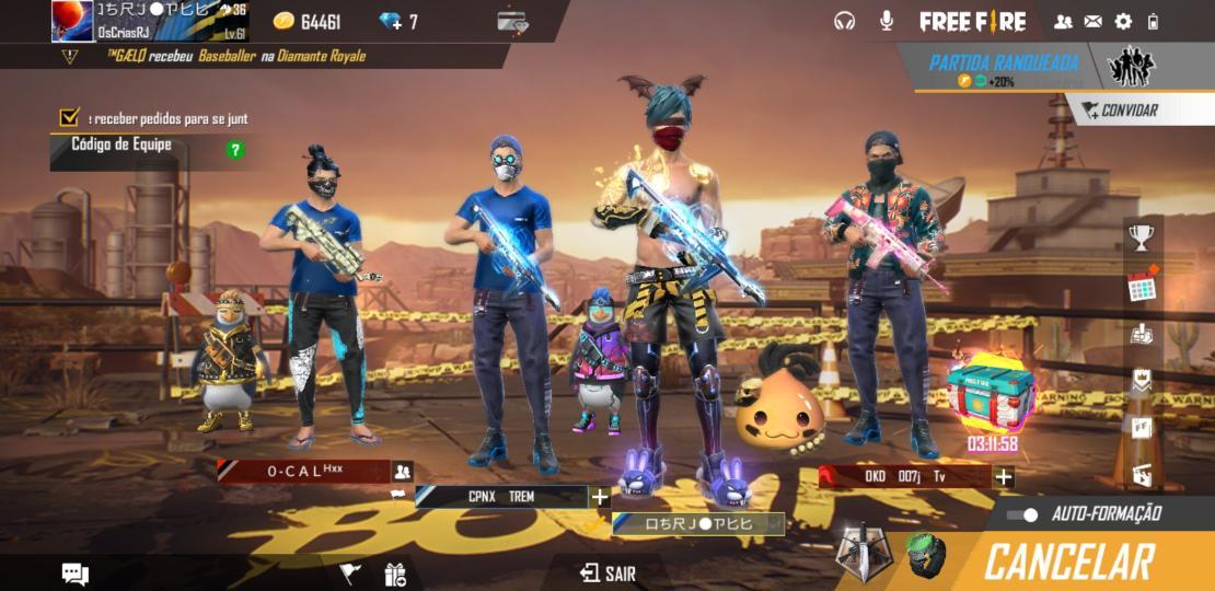 MELHORES COMBINAÇÕES DE SKINS PARA JOGAR RANQUEADA 🤗 FREE FIRE 