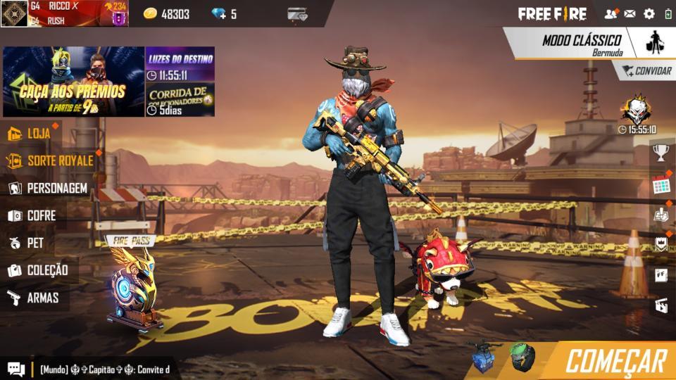 Combinação de skin COMBINAÇÃO TOP - Detalhes e visualização