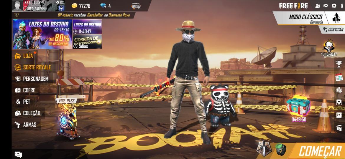 Roupa com alguns itens raros