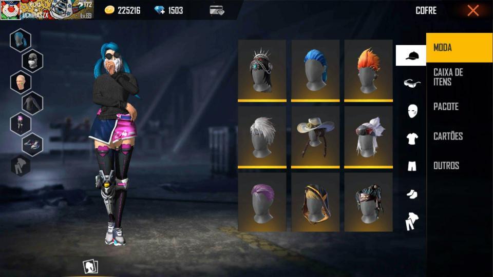 Combinações Gola Alta Preta Free Fire: roupas, skins e pacotes no Battle  Royale