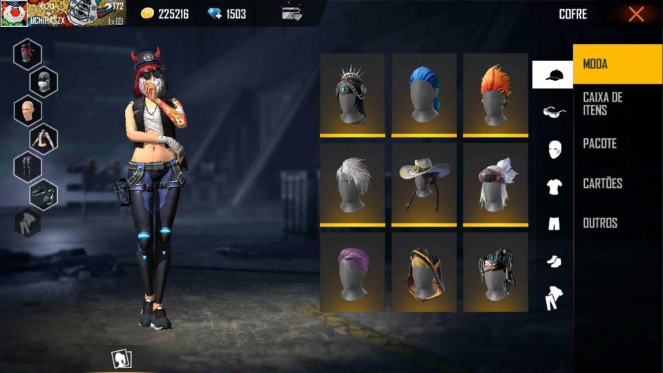 Combinação de skin Bandida Mau Kkkk - Detalhes e visualização
