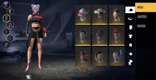 Combinação de skin Visão Das Ruas & Passe Faraó & Loucura Rebelde  - Detalhes e visualização