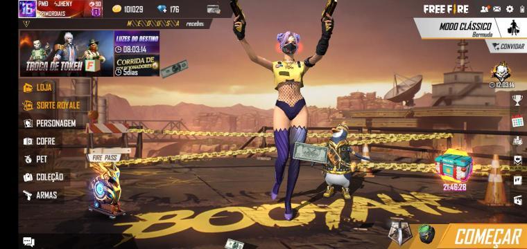 Combinação de skin Passes De Elite,incubadora,diamante Royale  - Detalhes e visualização