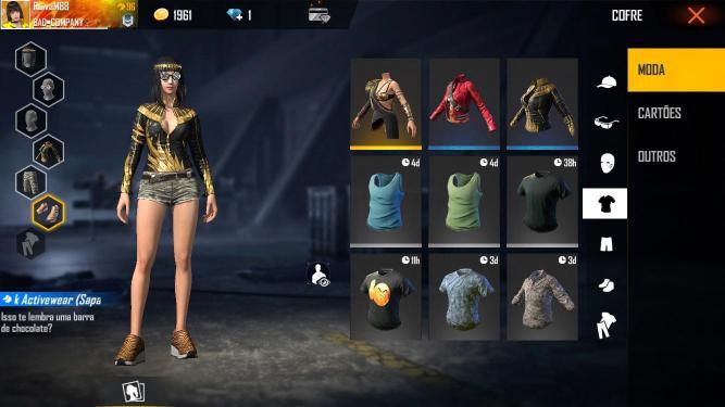 Combinação de skin Faraó Da Sedução  - Detalhes e visualização