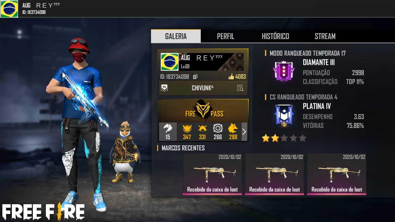 SKIN do FREE FIRE QUE da VIBE de XITADO #Parte01 #fábiotechh 