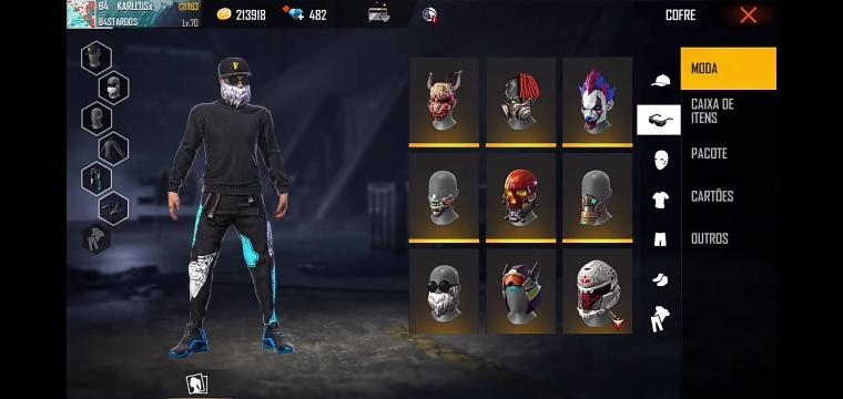 NOVA SKIN DO RANK DE TOKEN DE GRAÇA, GOLA ALTA PRETA, CALÇA ANGELICAL -  ATUALIZAÇÃO FREE FIRE 