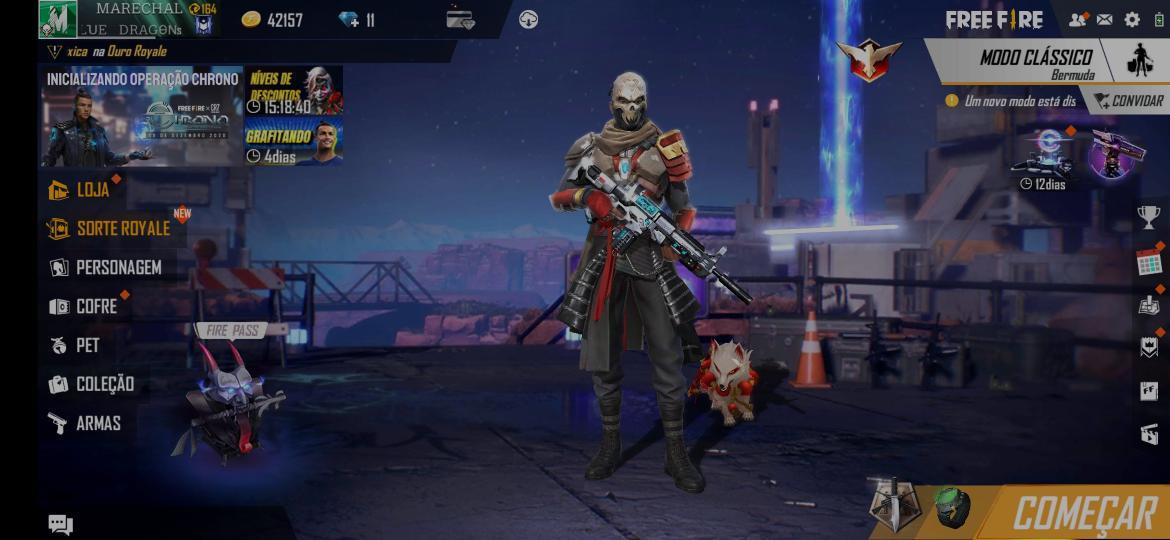 Samurai Caveira de Dragão