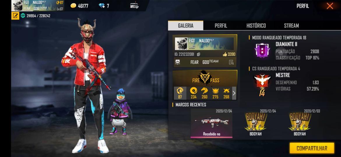 Primeira recarga no free fire, Free Fire