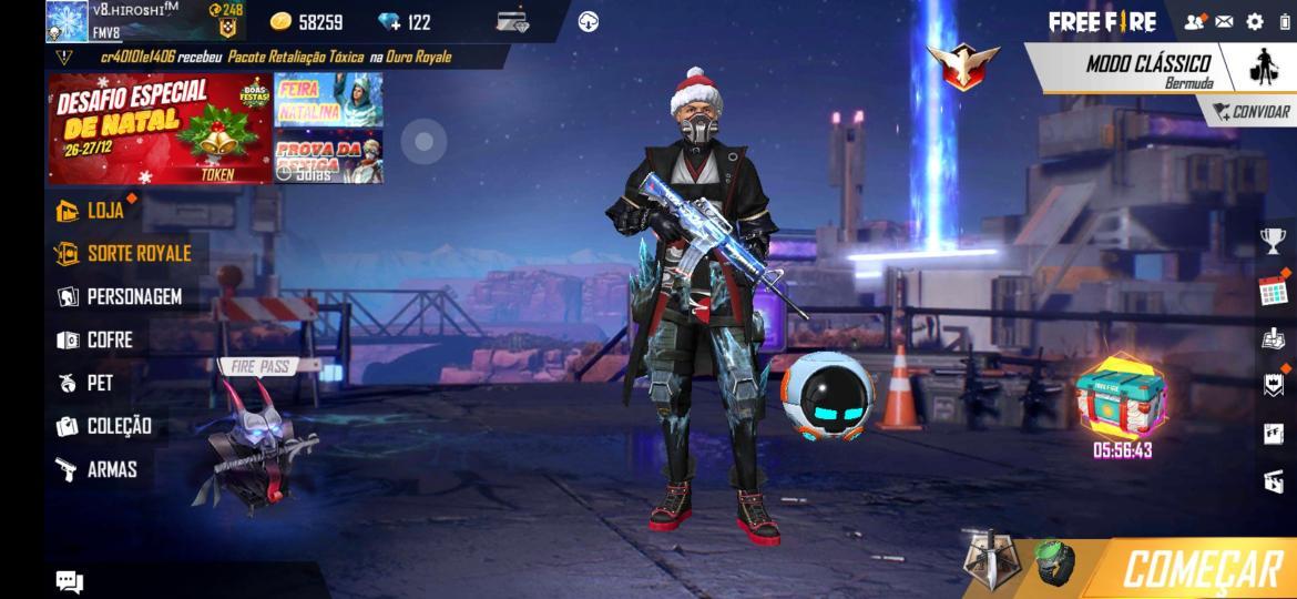 Combinação de skin Natal Dark  - Detalhes e visualização