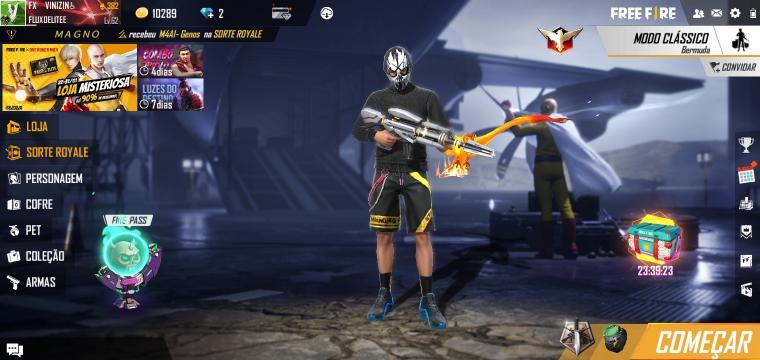 pegando a gola alta com 23 caixas free fire 😱 