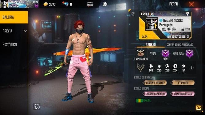 Combinação de skin Marcus - Detalhes e visualização