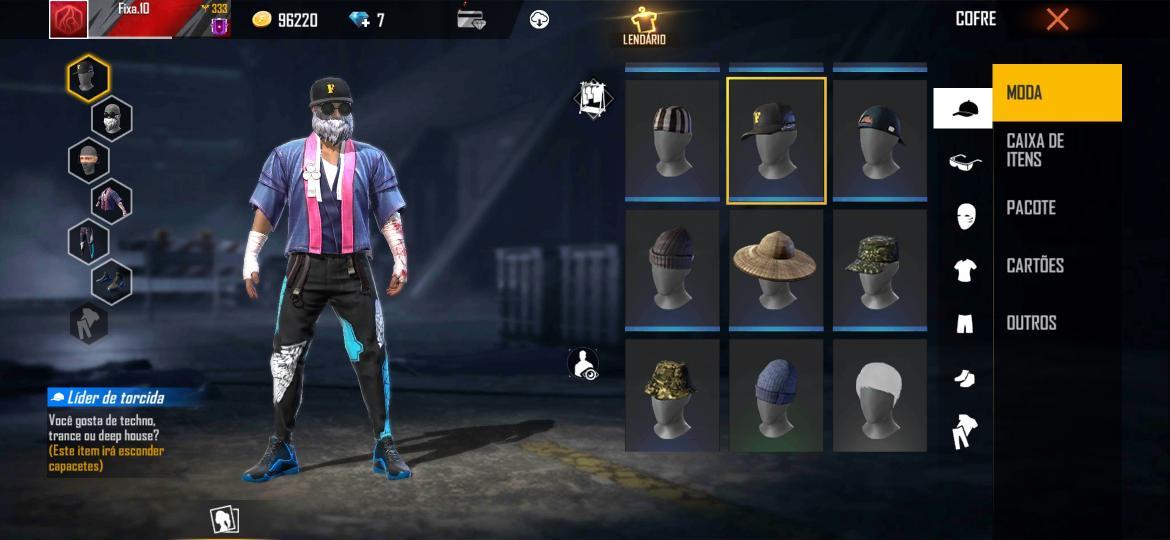 Skin Dos Relíquias, Combinação de Roupas e Skins