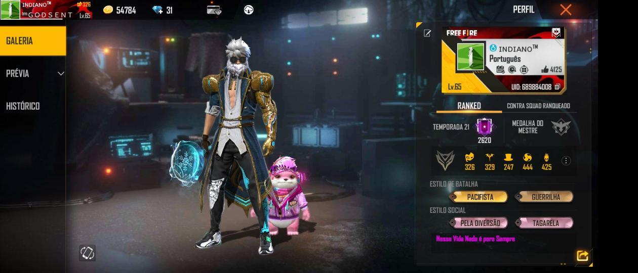 Combinação de skin Essa é A Mais Top Dos Play - Detalhes e visualização