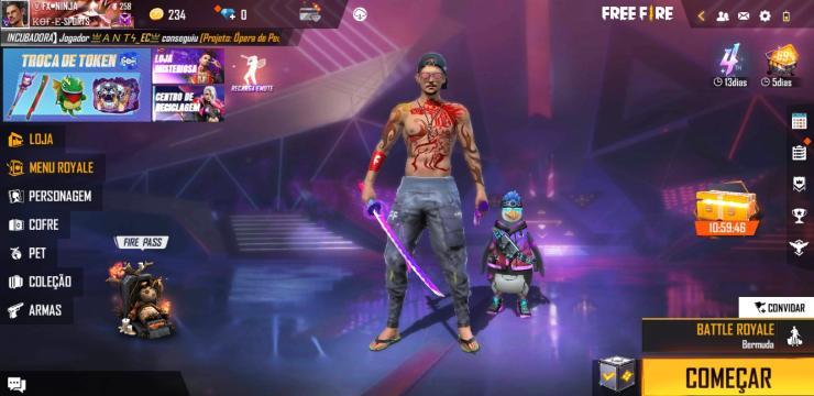 Combinação de skin Spin Dos Deuses - Detalhes e visualização