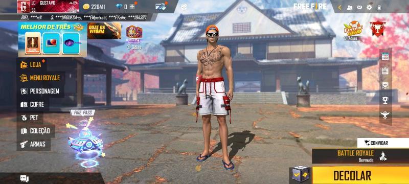 Combinação esportiva equipada