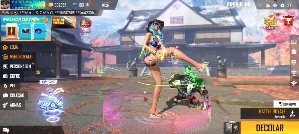 Combinação de skin Garota Praiana 2022 - Detalhes e visualização