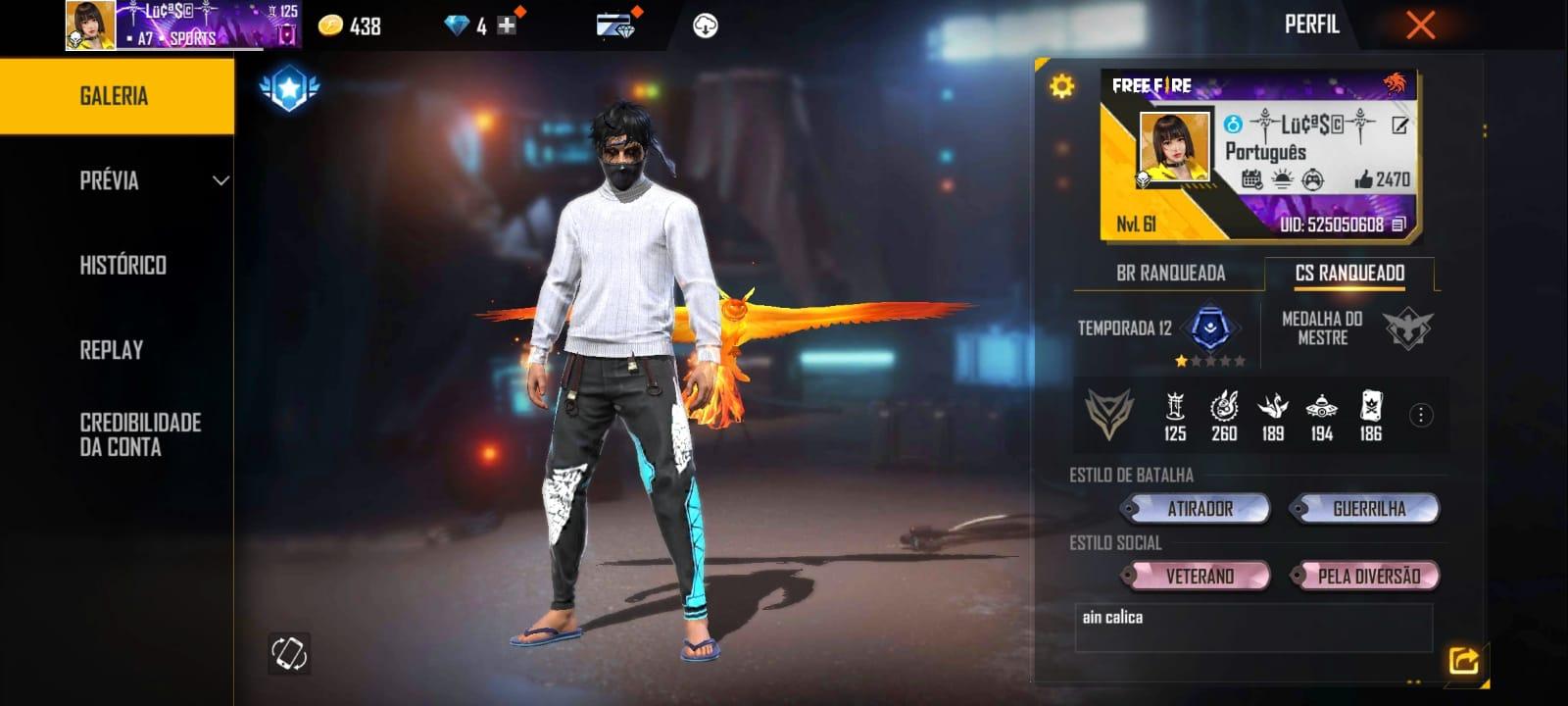 Free Fire: skin Gola Alta Preta retorna; veja como pegar, free fire