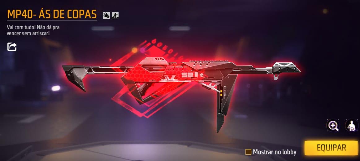 SKIN BELÍSSIMA DA MP40 , DIRETO DA INCUBADORA