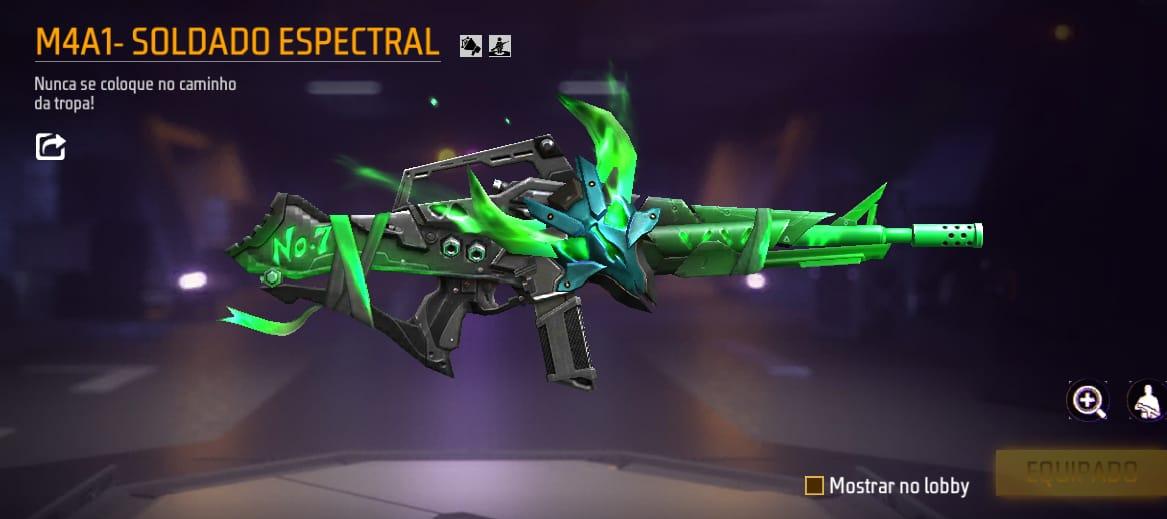 SKIN INCRIVEL TOP DE MAIS 100% M4A1-SOLDADO ESPECTRAL
