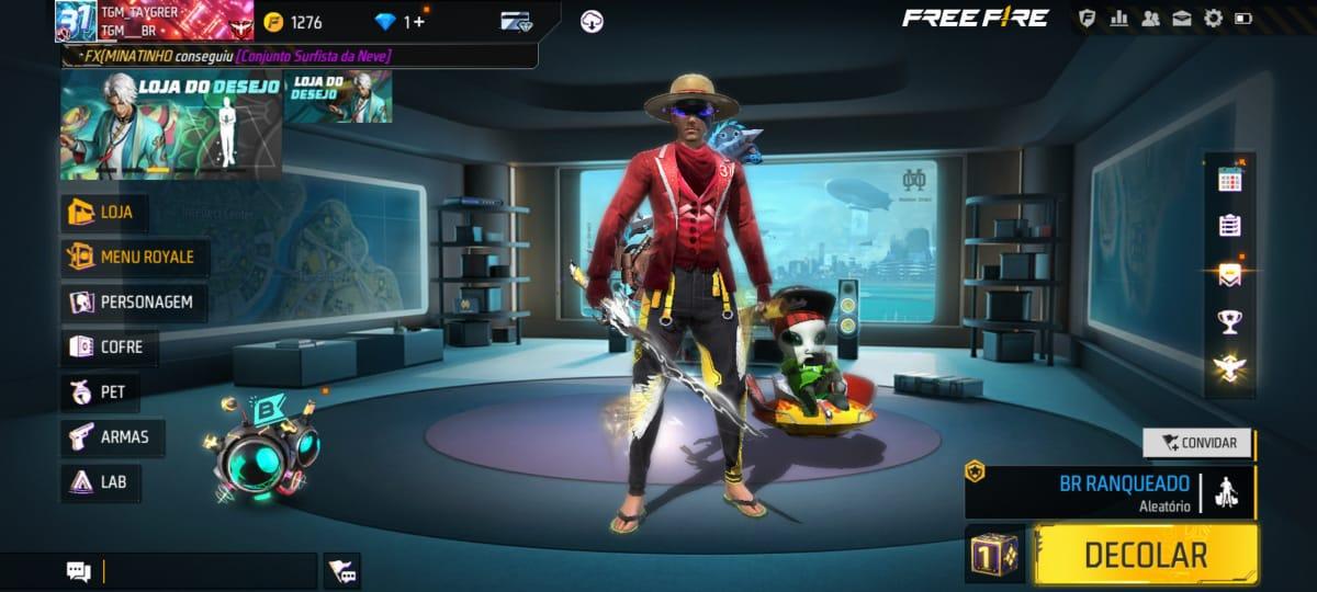 Combinação de skin Insta Play Bot - Detalhes e visualização