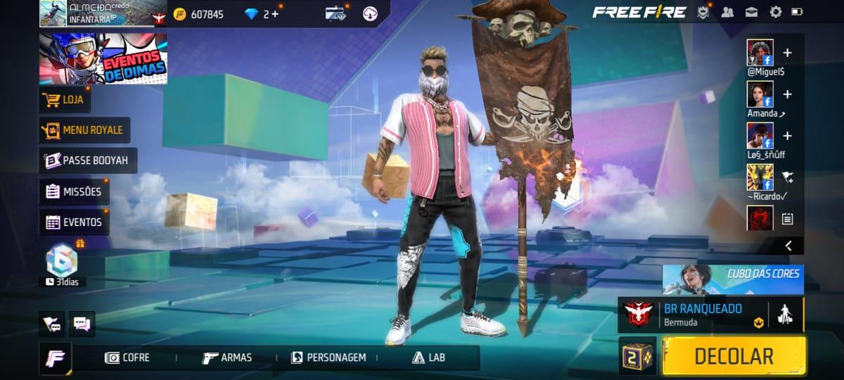 Combinações Gola Alta Branca Free Fire: roupas, skins e pacotes no Battle  Royale