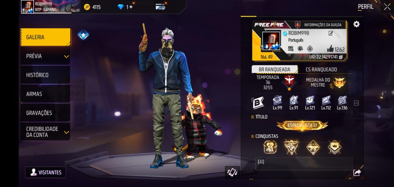 Combinação de skin Insta Play - Detalhes e visualização