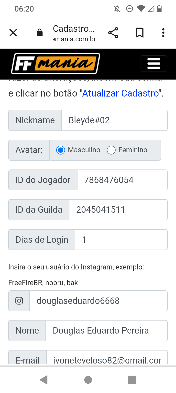 Combinação de skin Bleyde#023 - Detalhes e visualização