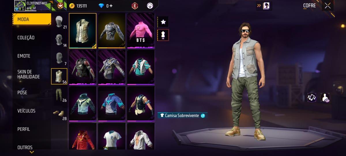 Combinação de skin O Início De Tudo - Detalhes e visualização