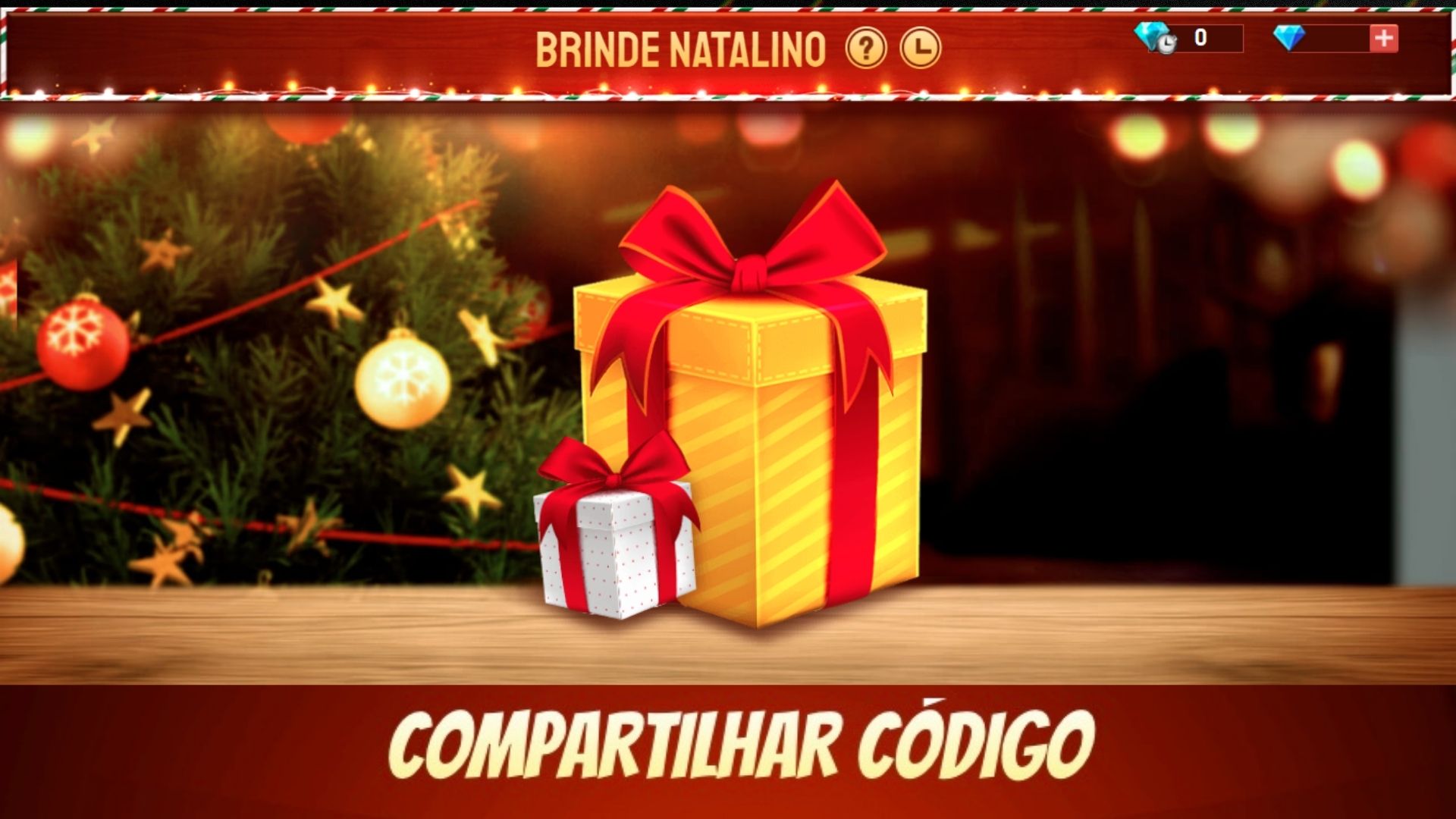 Brinde Natalino Free Fire 2021: compartilhe seu código para ganhar diamantes