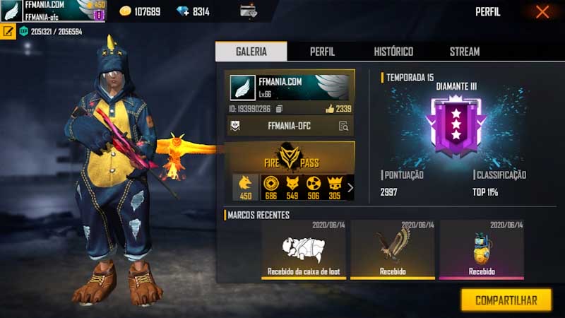 Chame de volta – Free Fire Suporte