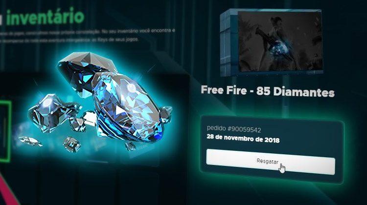 Compre Os Diamantes do Free Fire em Internacional on-line com