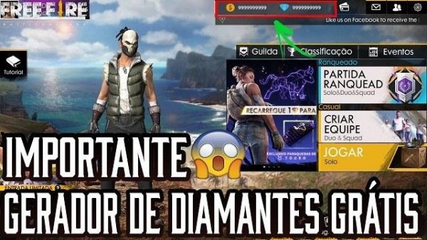 Hack Gerador de Diamantes online 2021 para Free Fire