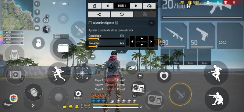 HUD hud 2 dedos versÃo atualizada 2o26 Free Fire
