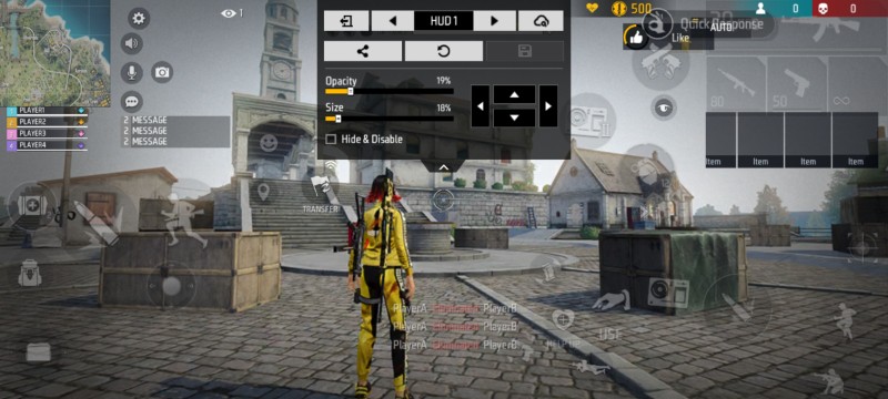 HUD Free Fire hud invisivel 2 dedo 120hz 🆚️ — layout personalizado para celular