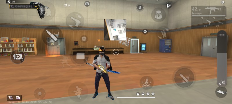 HUD Free Fire instapley — layout personalizado para celular