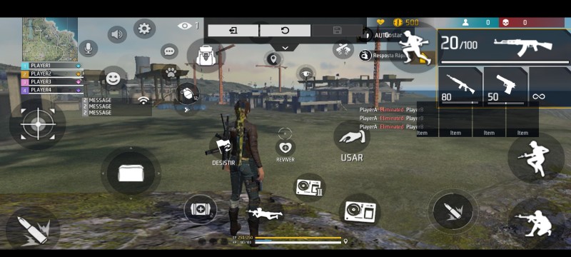 HUD Free Fire kianzim — layout personalizado para celular